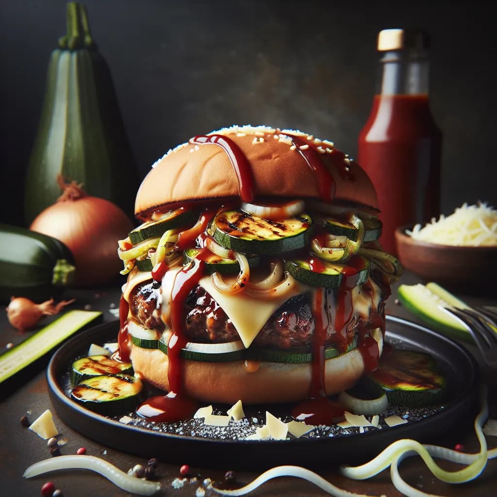 Hamburger con Cipolla e Zucchine