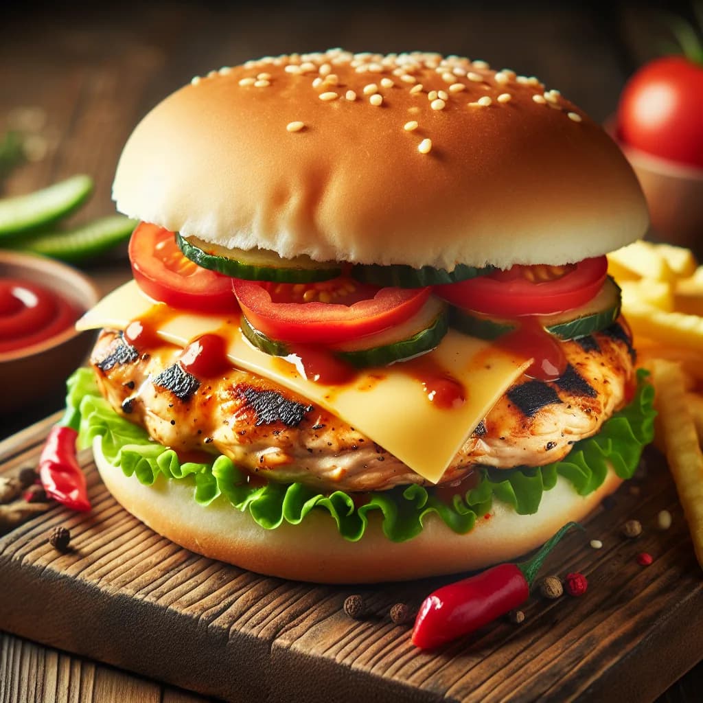 Hamburger di Pollo Piccante