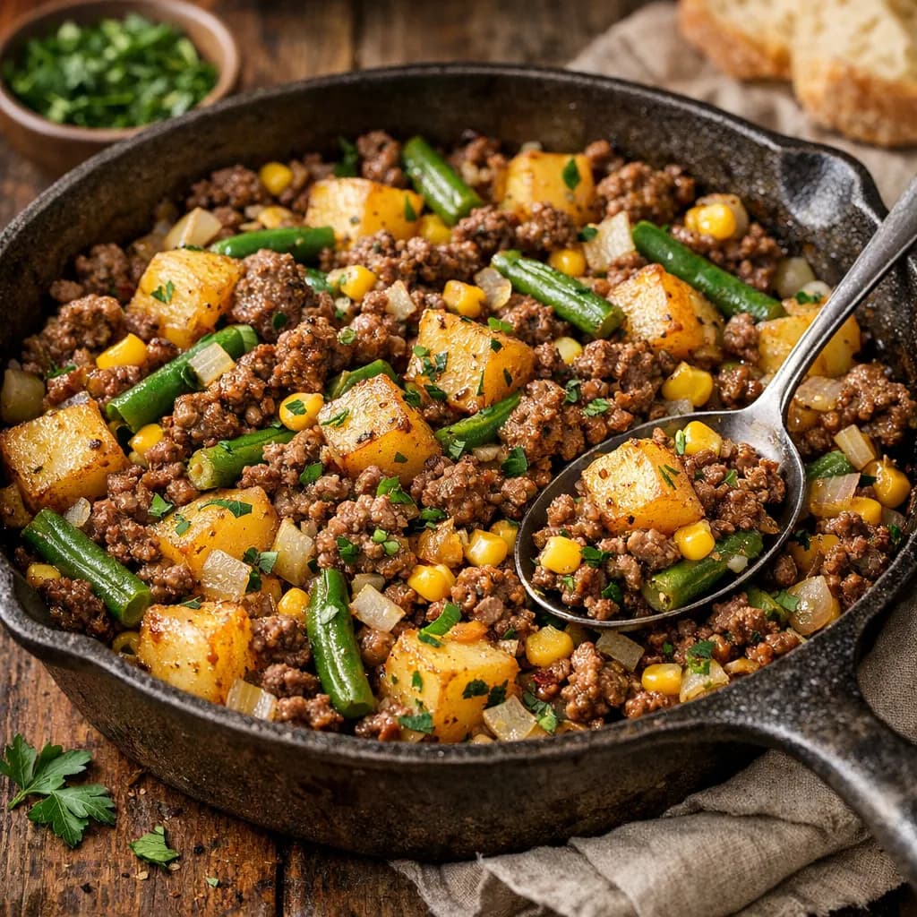 Hearty Beef and Potato Skillet