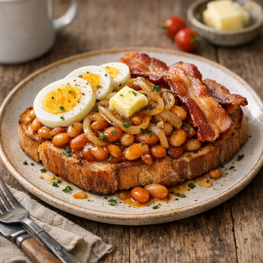 Hearty Breakfast Bean Toast