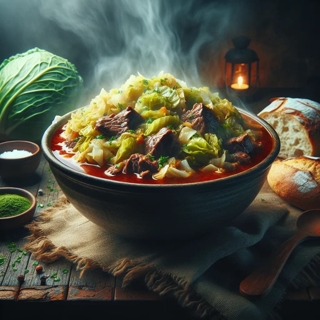 Hearty Cabbage and Beef Stew