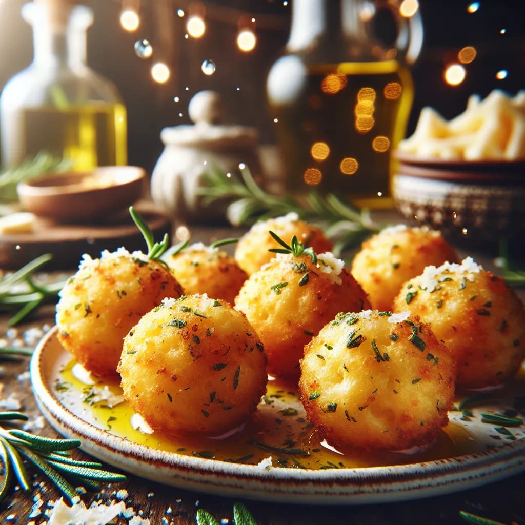Herb and Cheese Mac n Cheese Balls