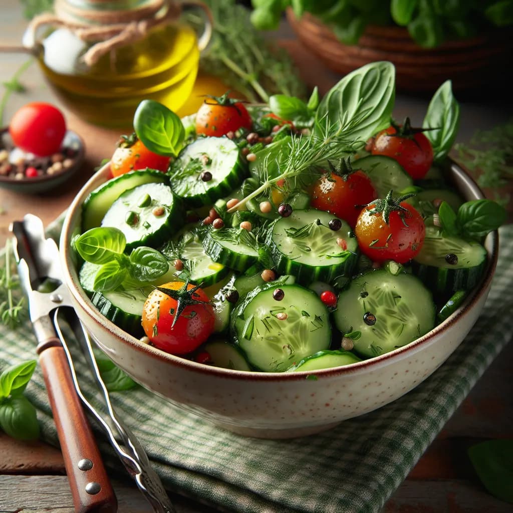 Herb and Cucumber Salad