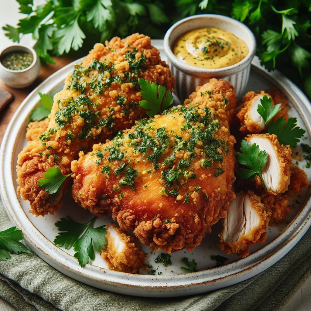 Herb-Crusted Fried Chicken