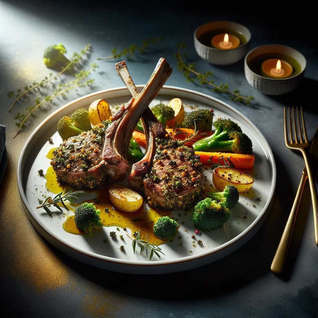 Herb-Crusted Lamb Chops