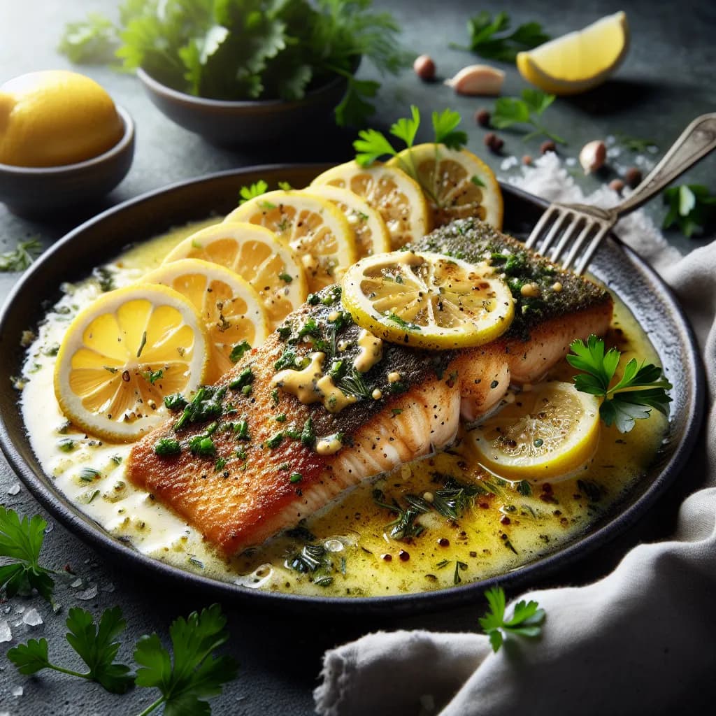 Herb-Crusted Trout with Lemon Butter