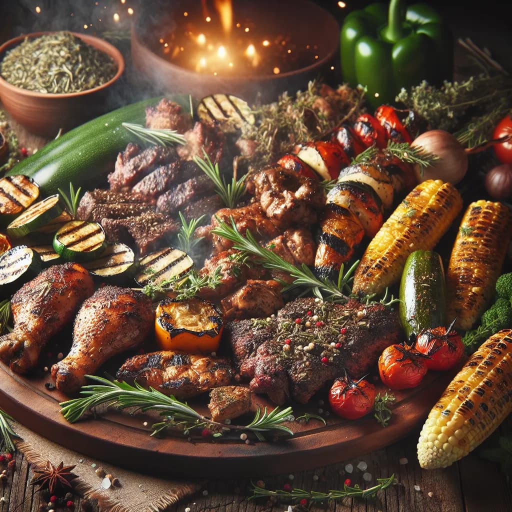 Herb-Infused Mixed Grill