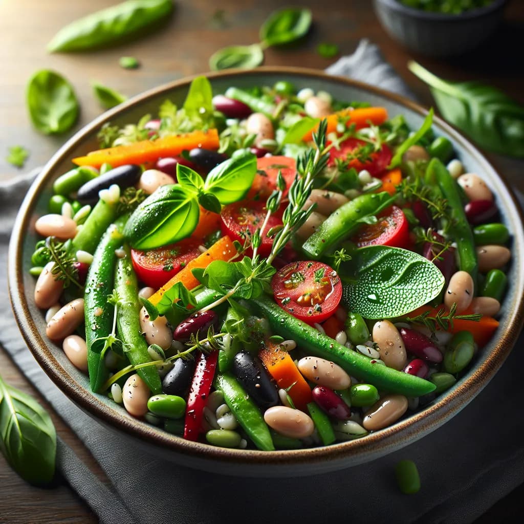 Herbed Bean and Rice Salad