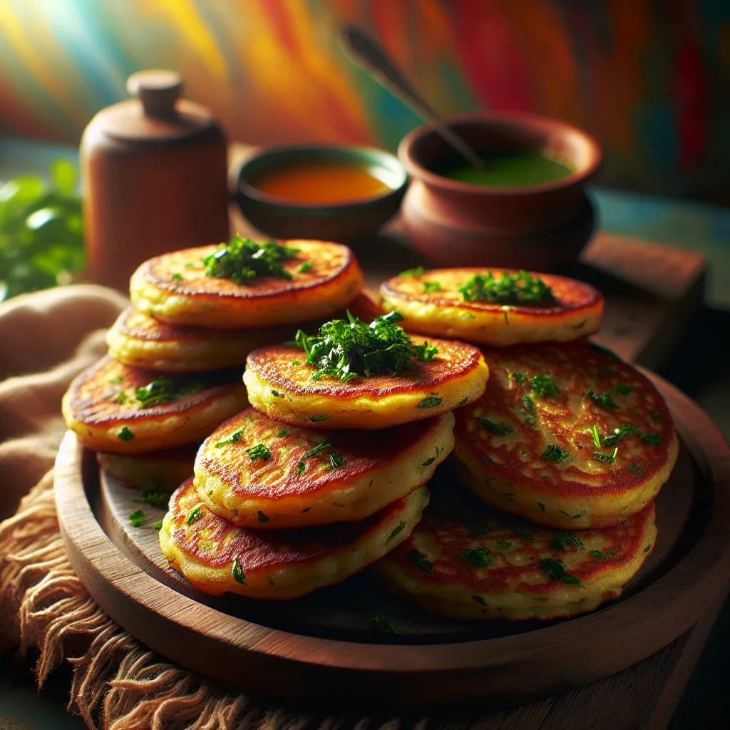 Herbed Caribbean Johnny Cakes
