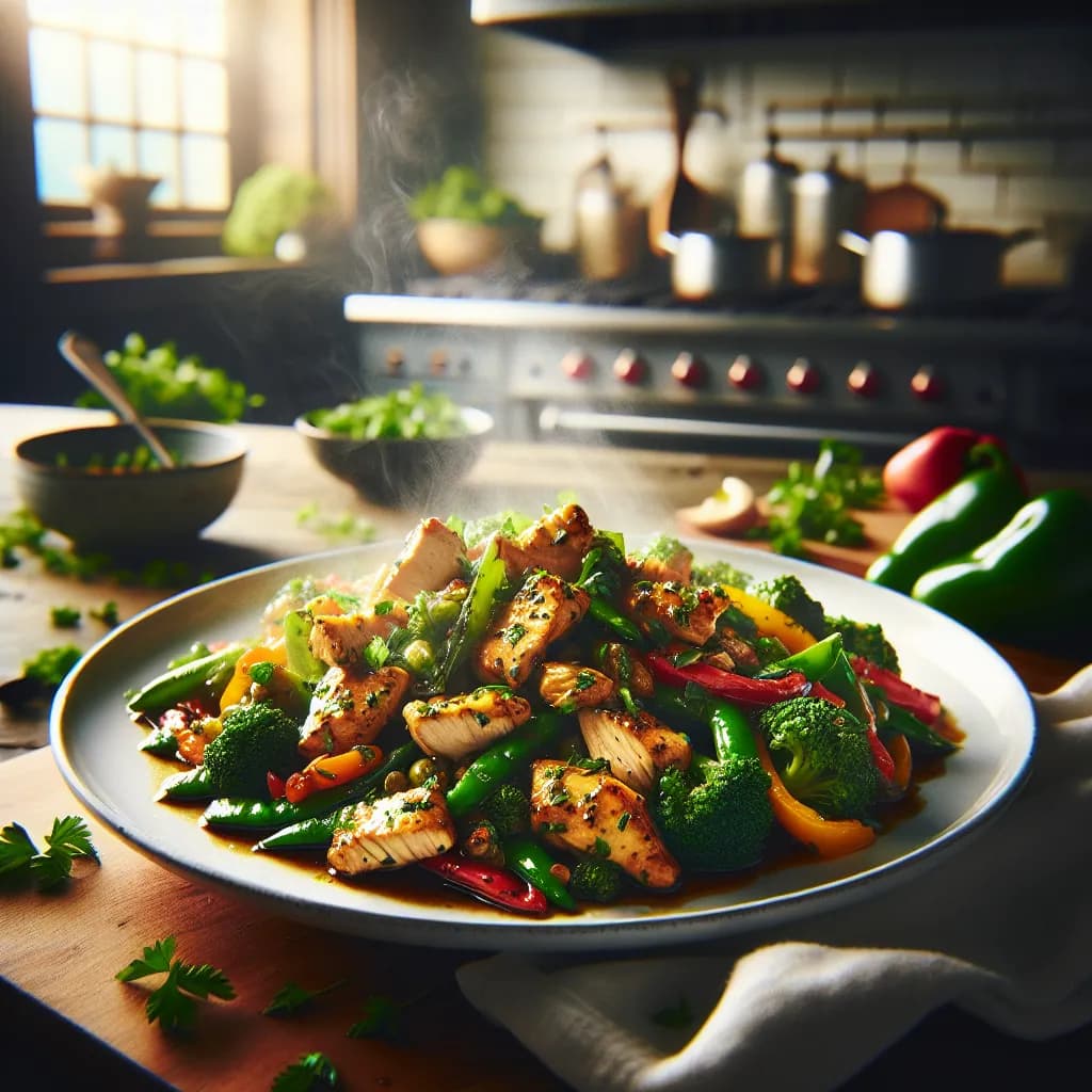 Herbed Chicken Stir-Fry