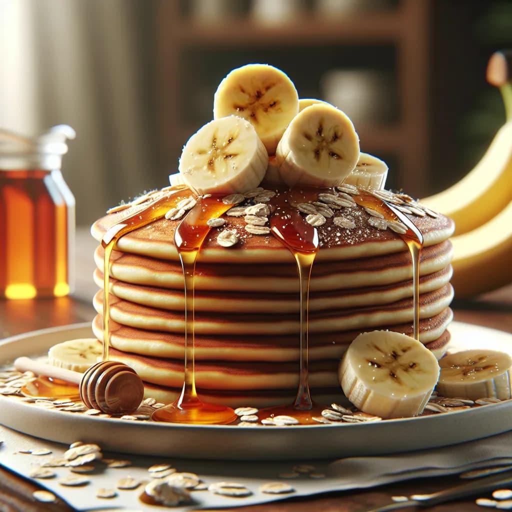 Honey Banana Pancakes