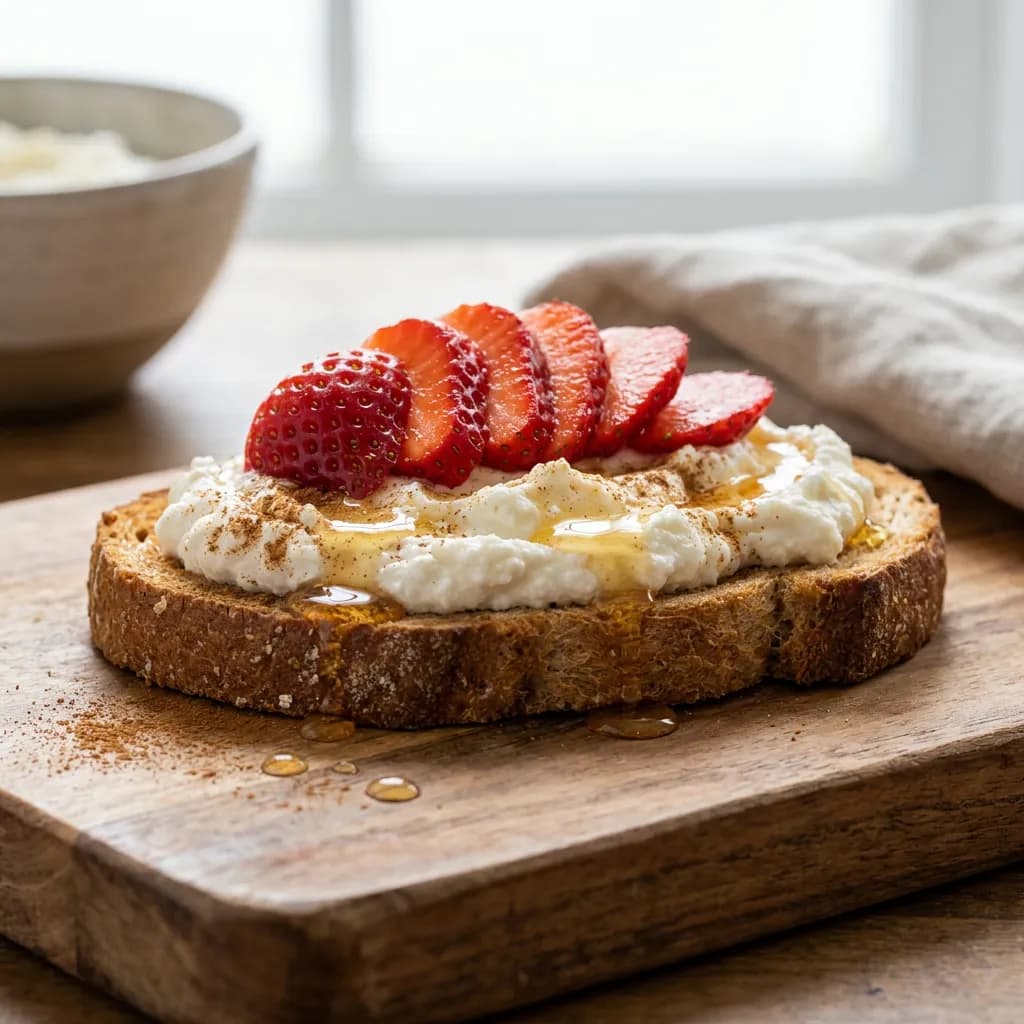Honey Cinnamon Ricotta Toast
