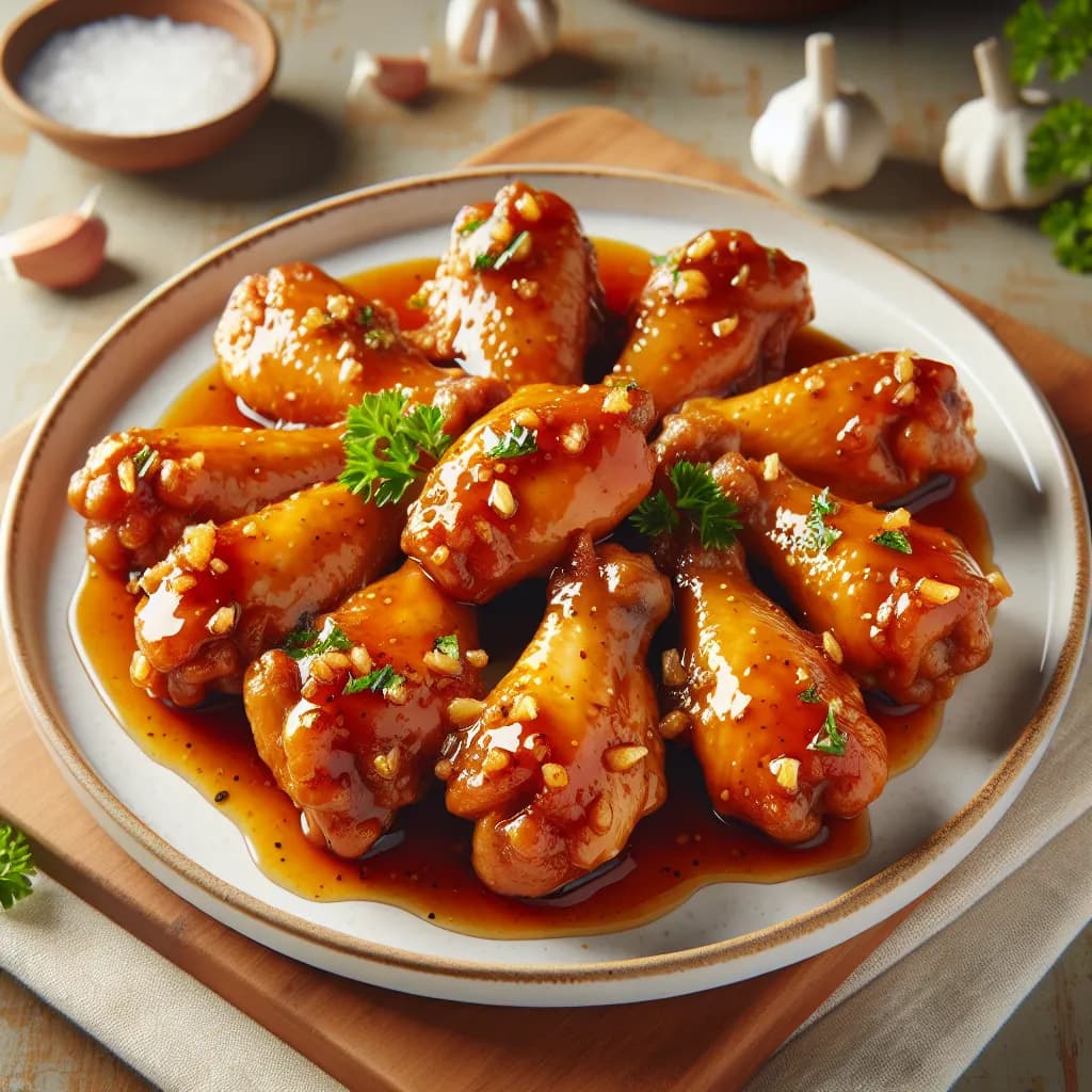 Honey Garlic Chicken Wings