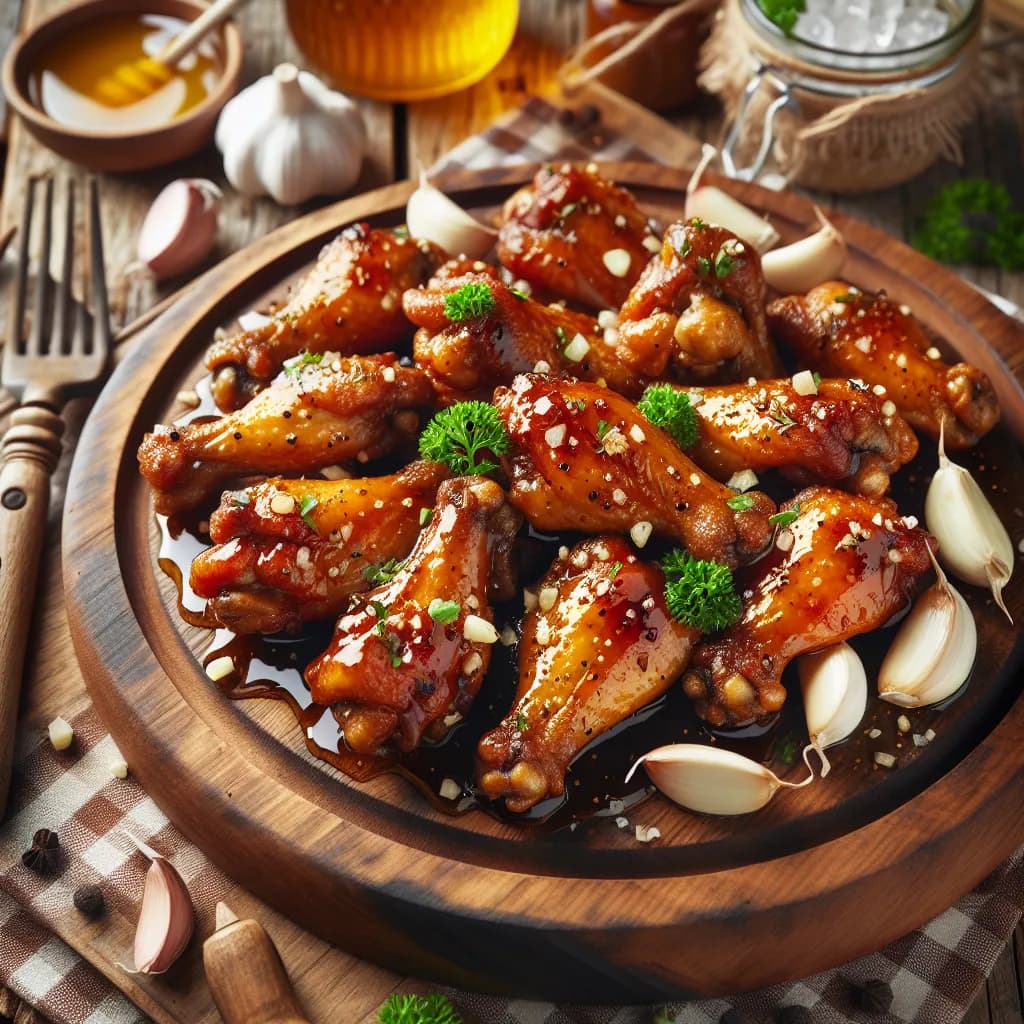 Honey Garlic Chicken Wings