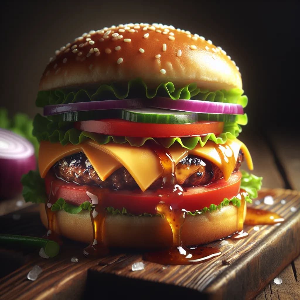 Honey Maple Glazed Burger