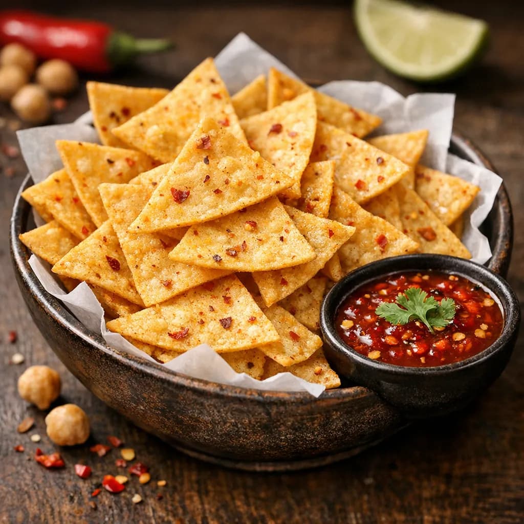 Hot Bingo Chickpea Chips