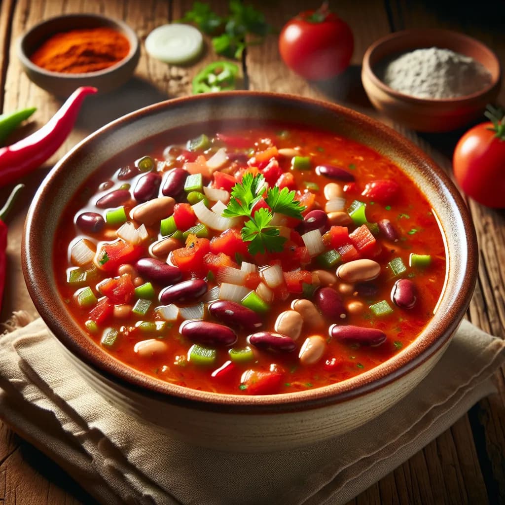 Hot Chili Bean Soup