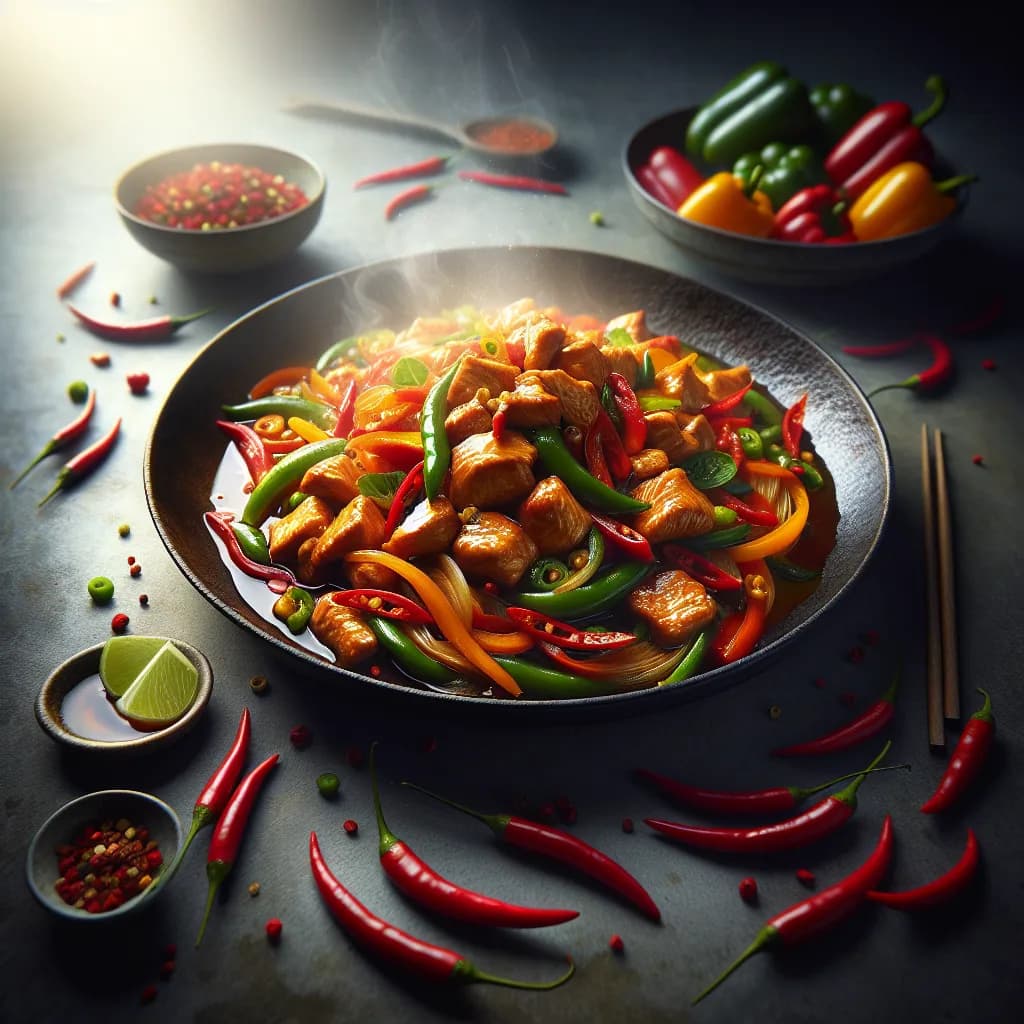 Hot Chili Chicken Stir Fry