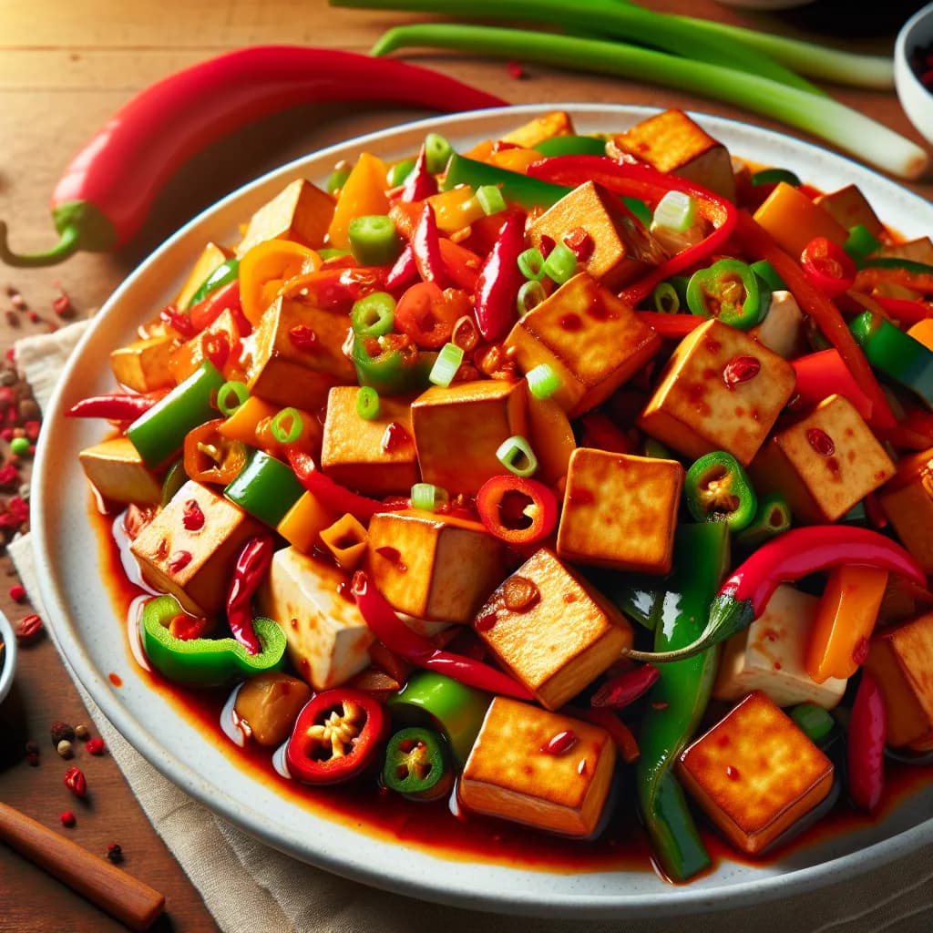 Hot Chilli Tofu Stir-Fry