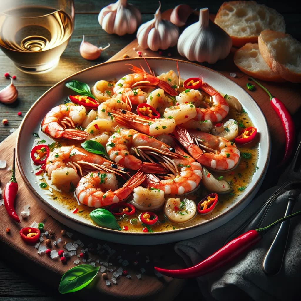Hot Italian Shrimp Scampi