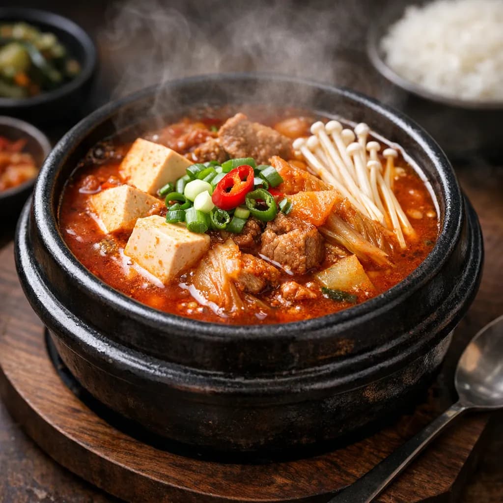 Hot Kimchi Jjigae (Kimchi Stew)