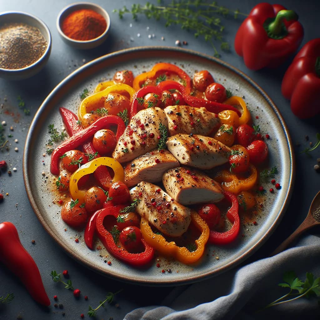 Huhn mit Paprika