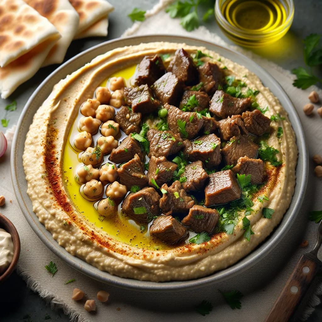 Hummus con Carne