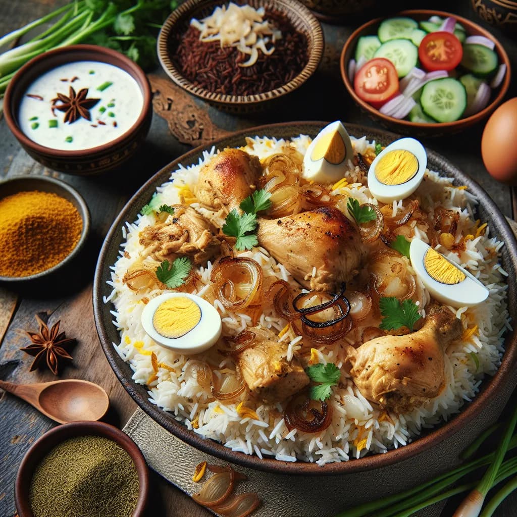 Hyderabadi Chicken Biryani