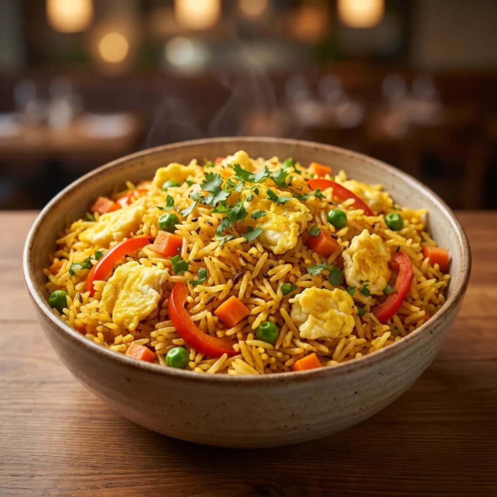 Indian Masala Egg Fried Rice