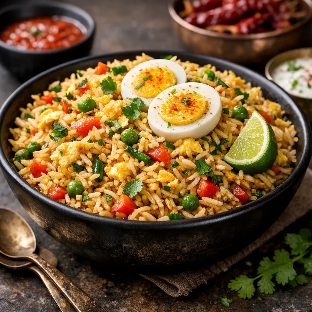 Indian-Style Egg Fried Rice