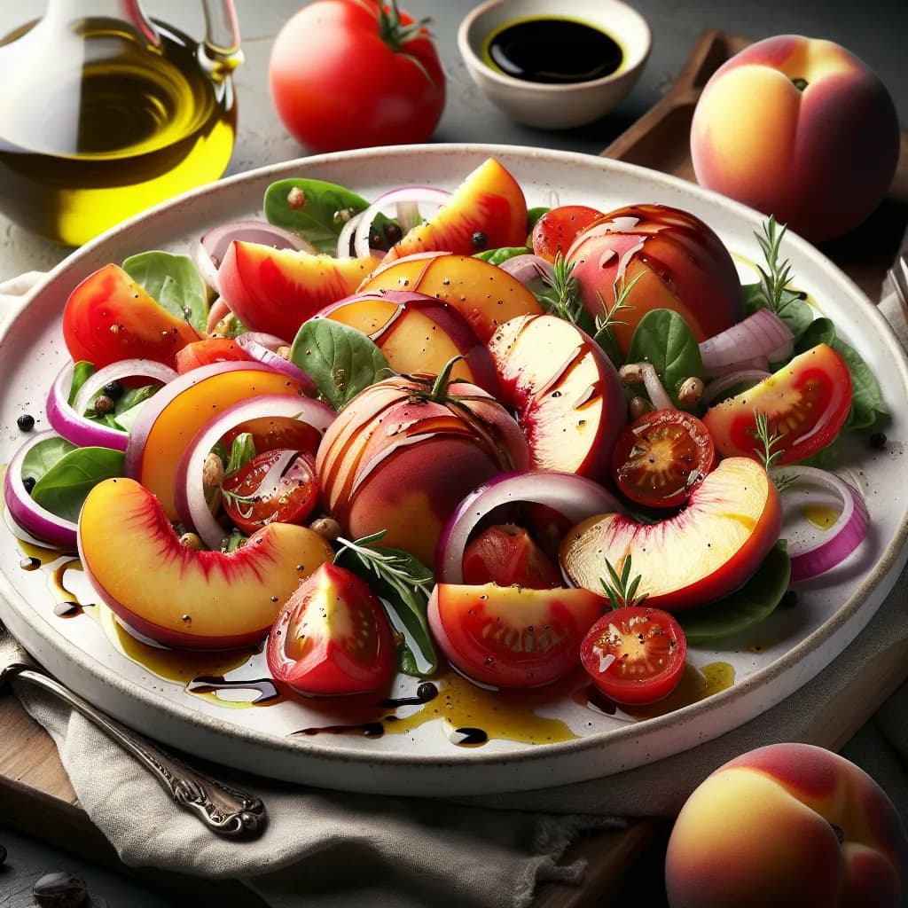 Insalata di Pesca e Pomodori