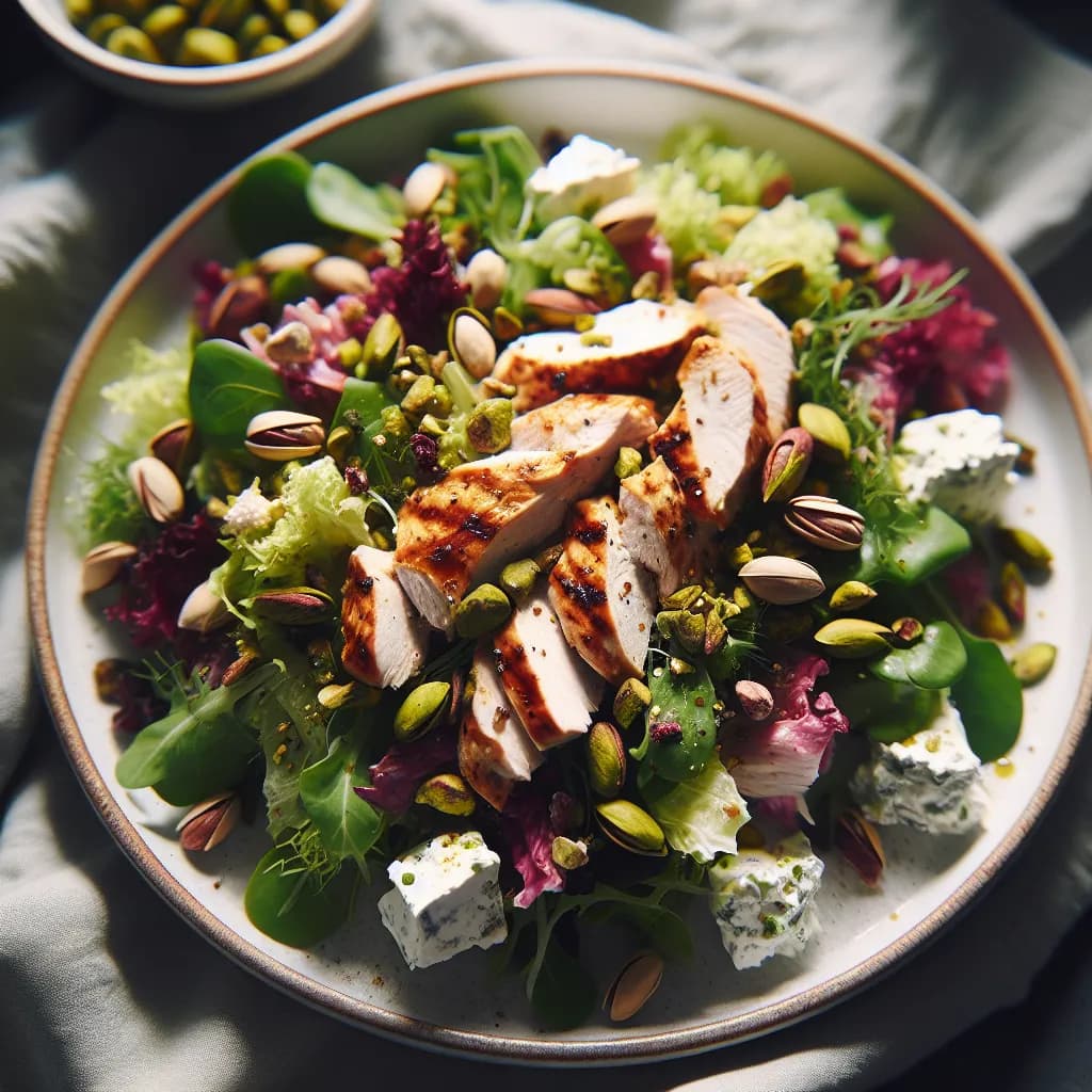 Insalata di Pollo con Pistacchi e Philadelphia