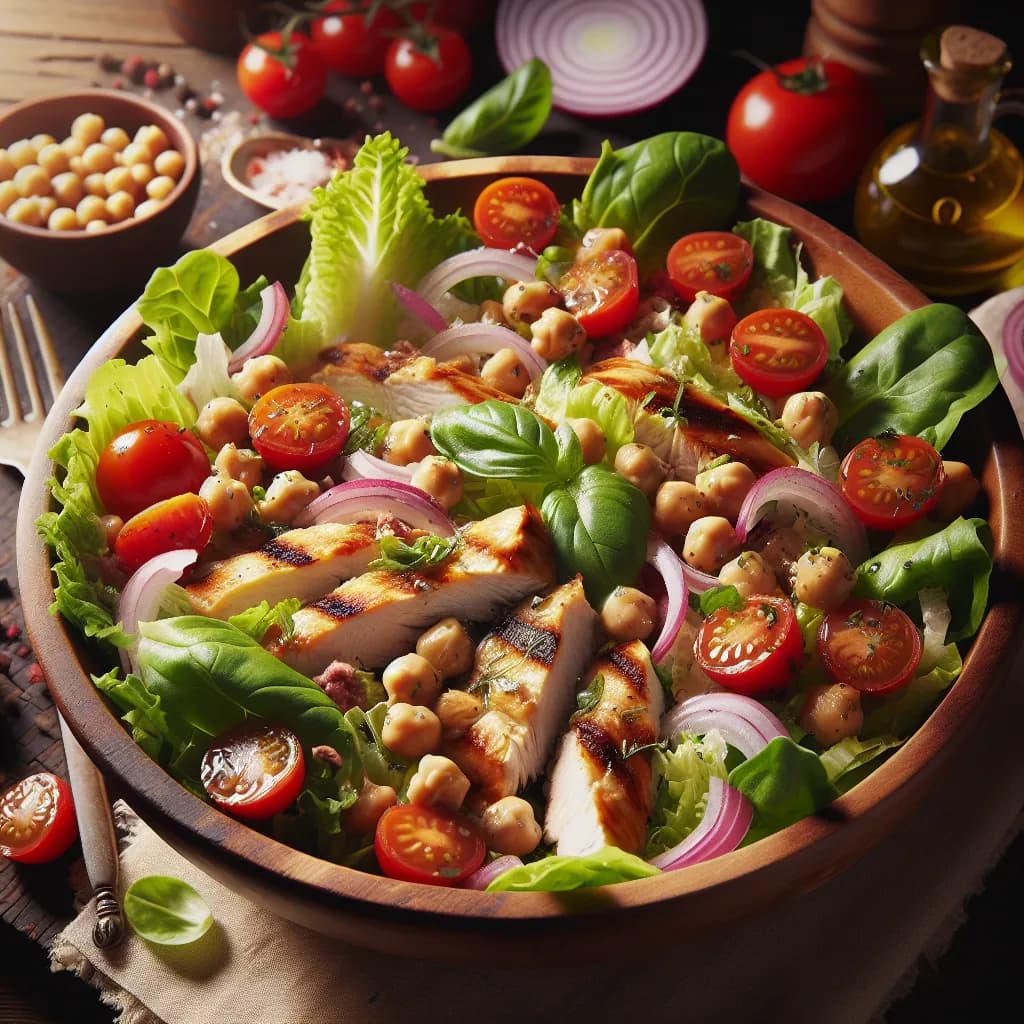 Insalata di Pollo e Ceci
