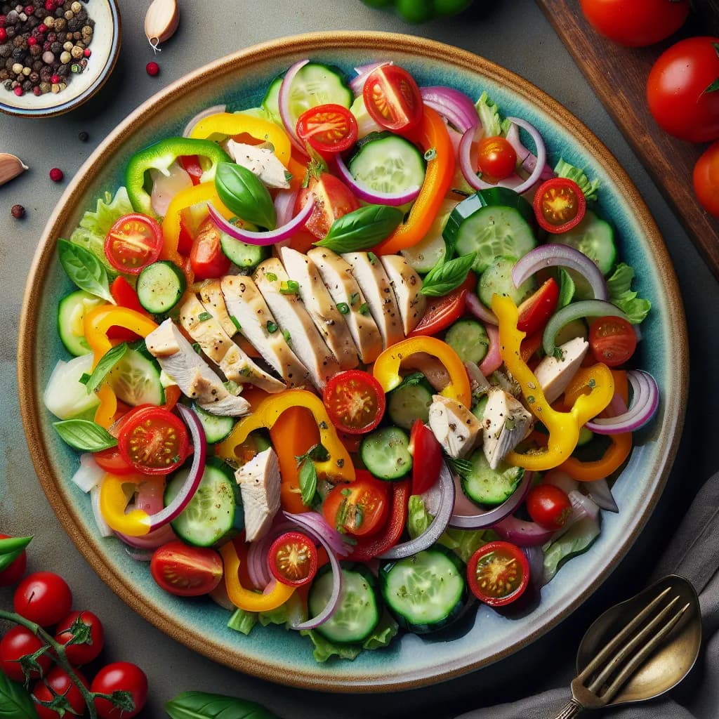 Insalata di Pollo e Verdure