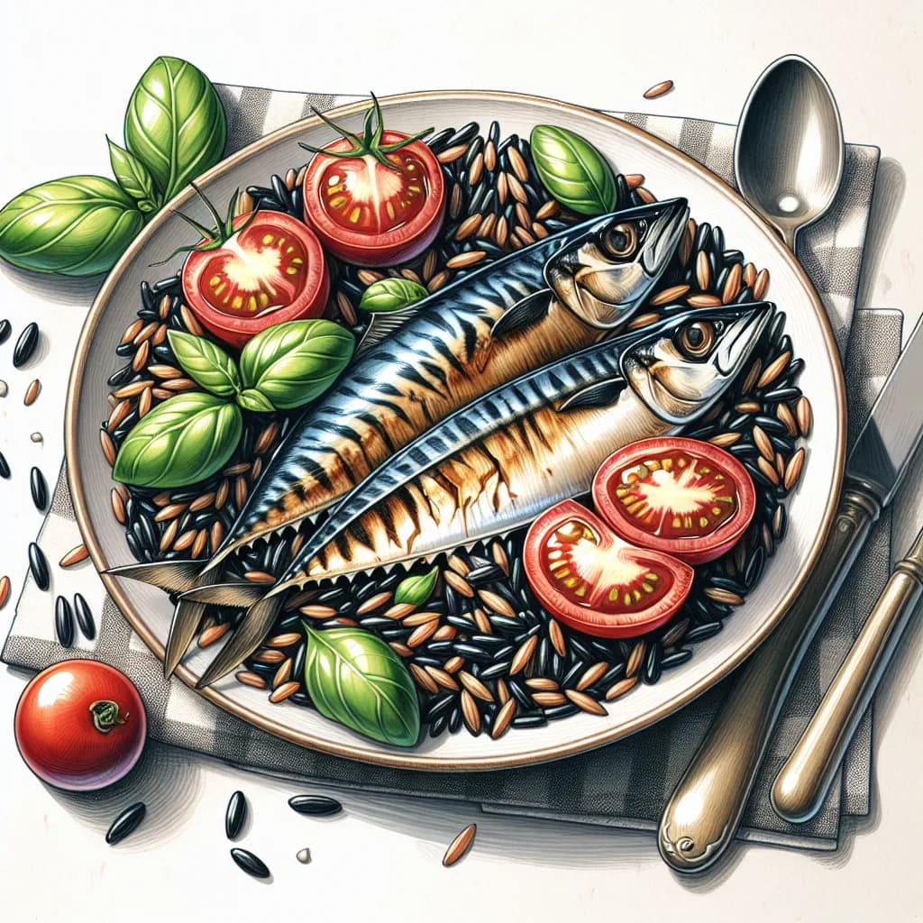 Insalata di Riso Venere e Sgombro