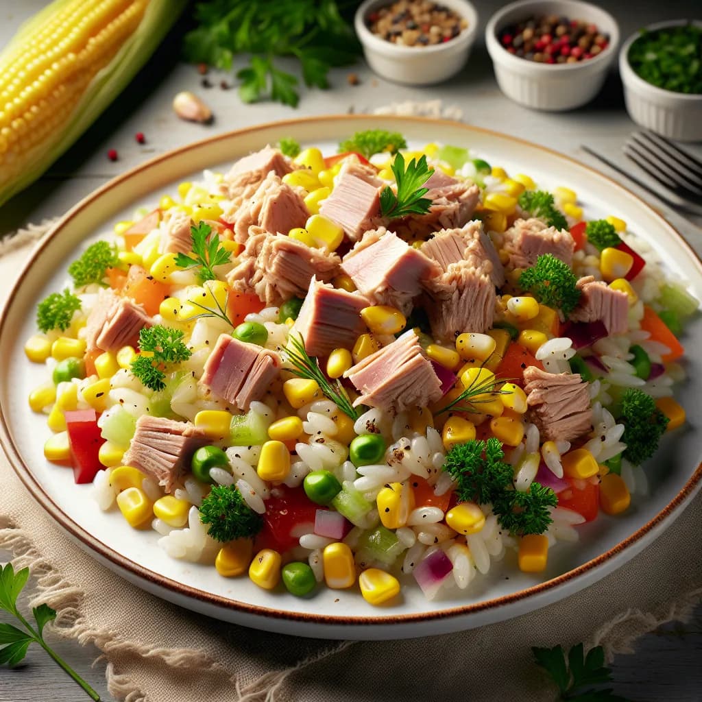 Insalata di Riso al Tonno e Mais