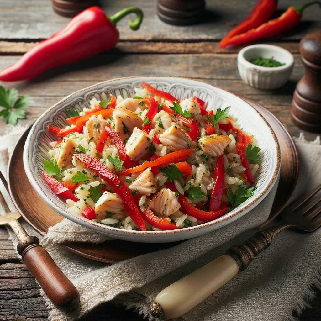 Insalata di Riso con Pesce e Peperone