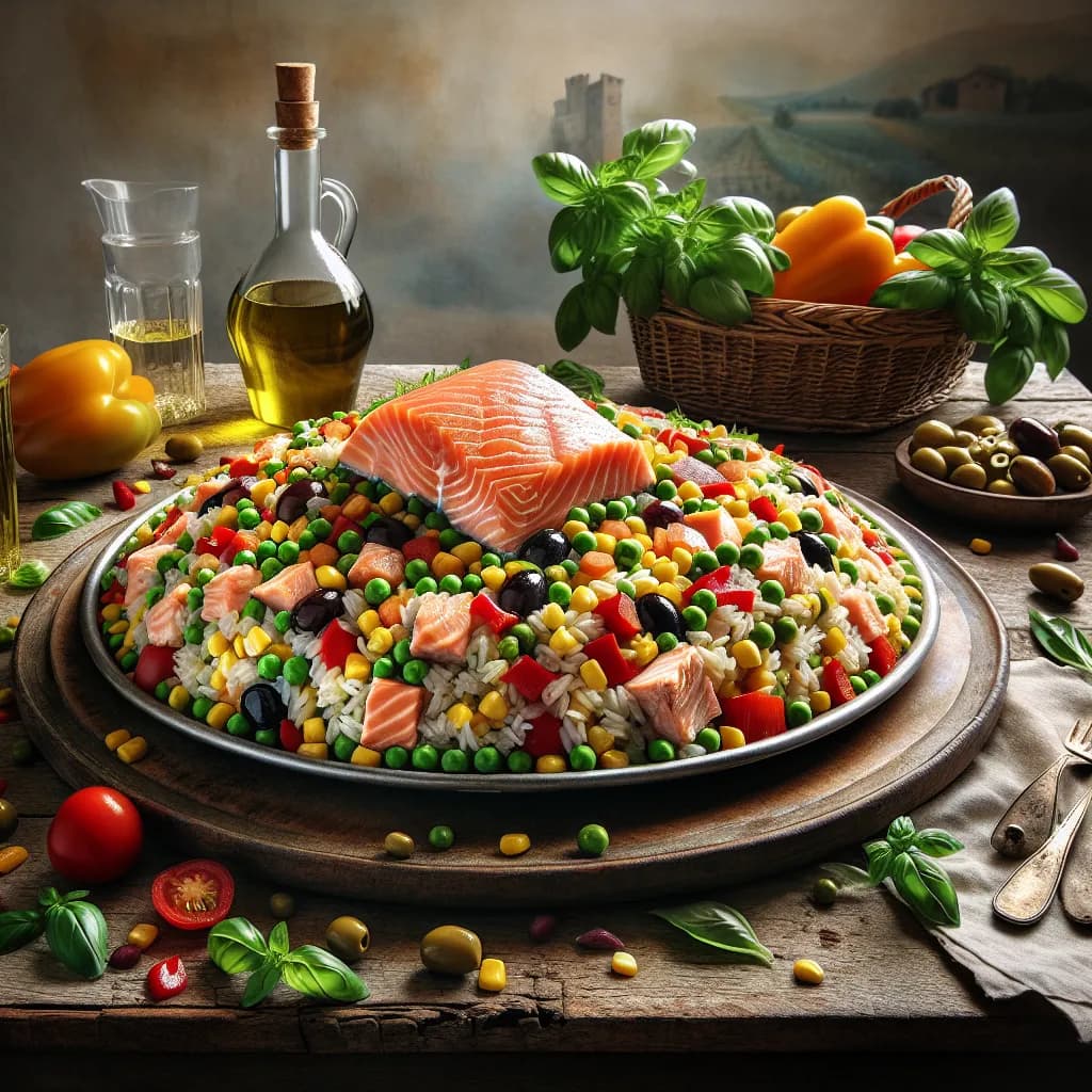 Insalata di Riso con Salmone