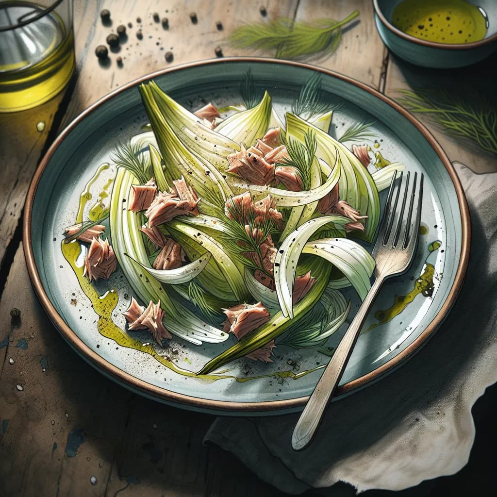 Insalata di finocchio e tonno