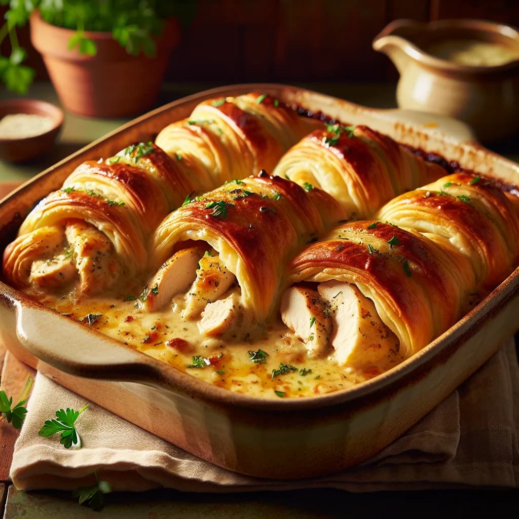 Italian Chicken Crescent Bake