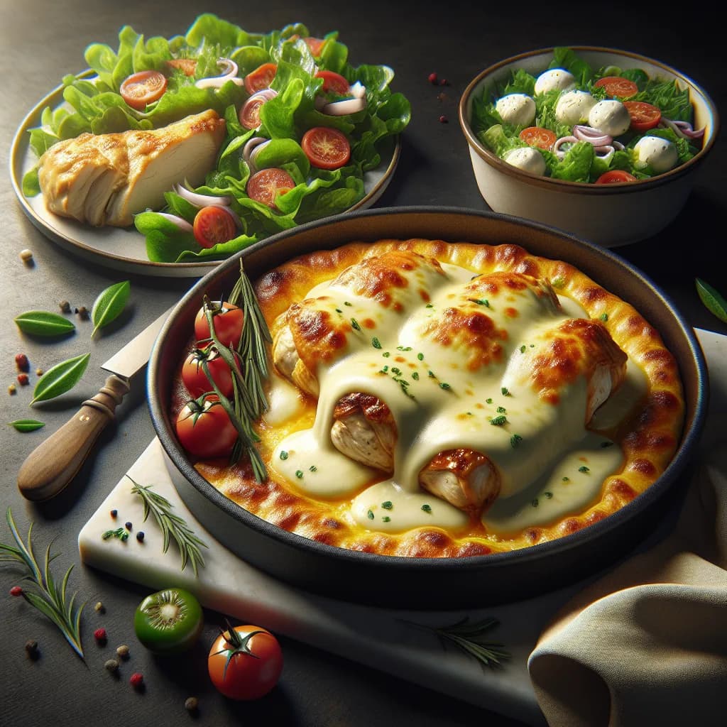 Italian Chicken Mozzarella Bake