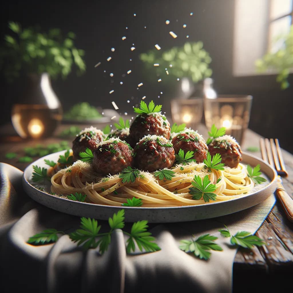 Italian Meatball Linguine