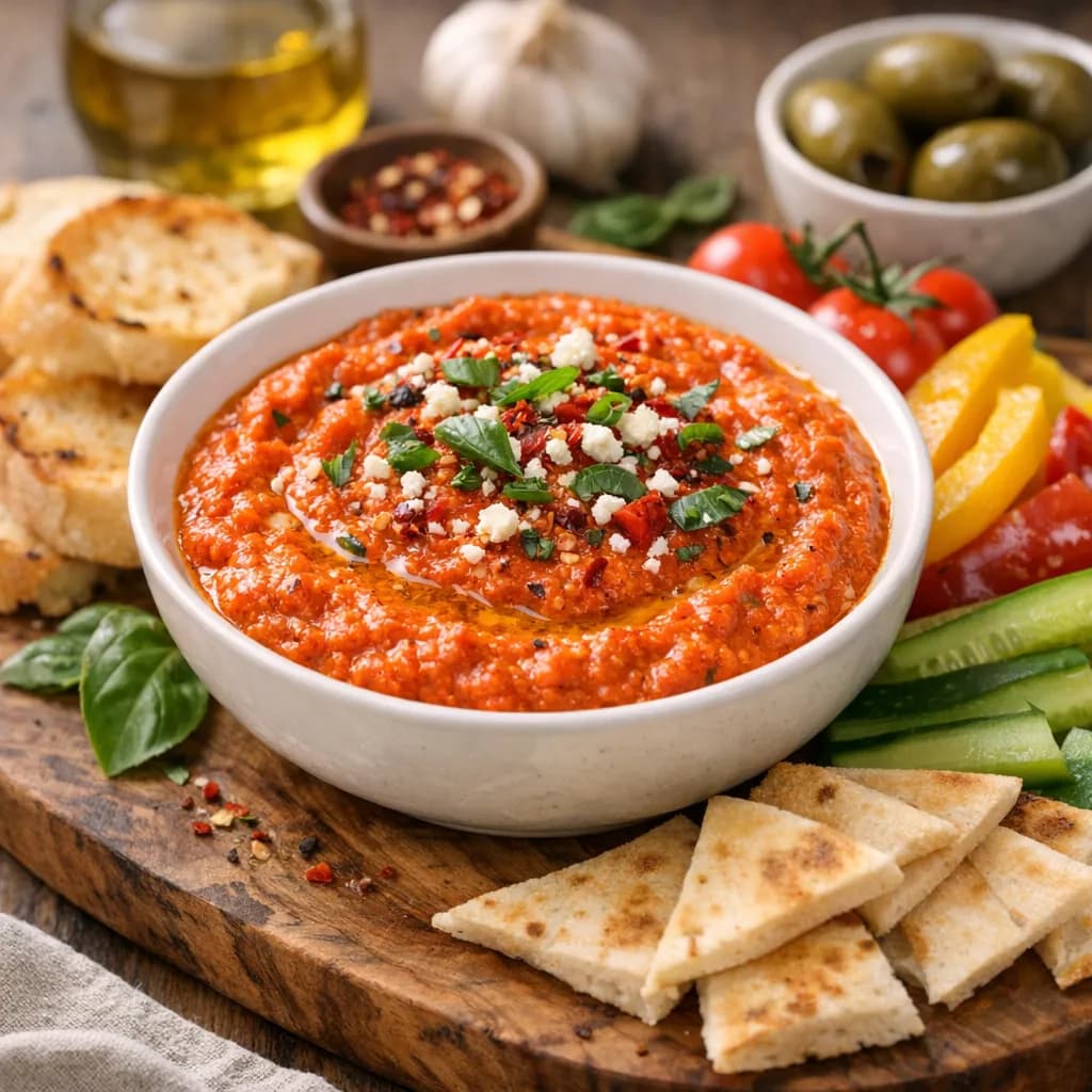 Italian Roasted Red Pepper Dip
