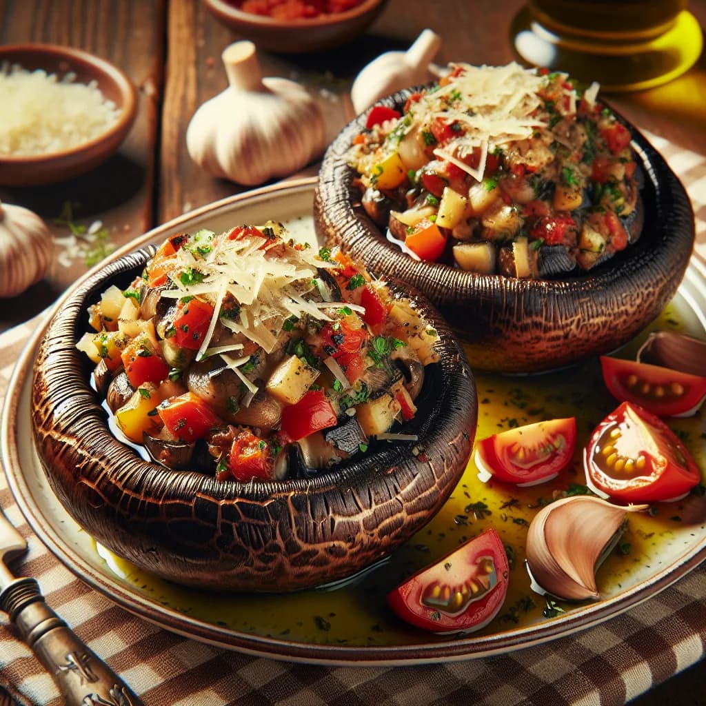 Italian Stuffed Portobello Mushrooms