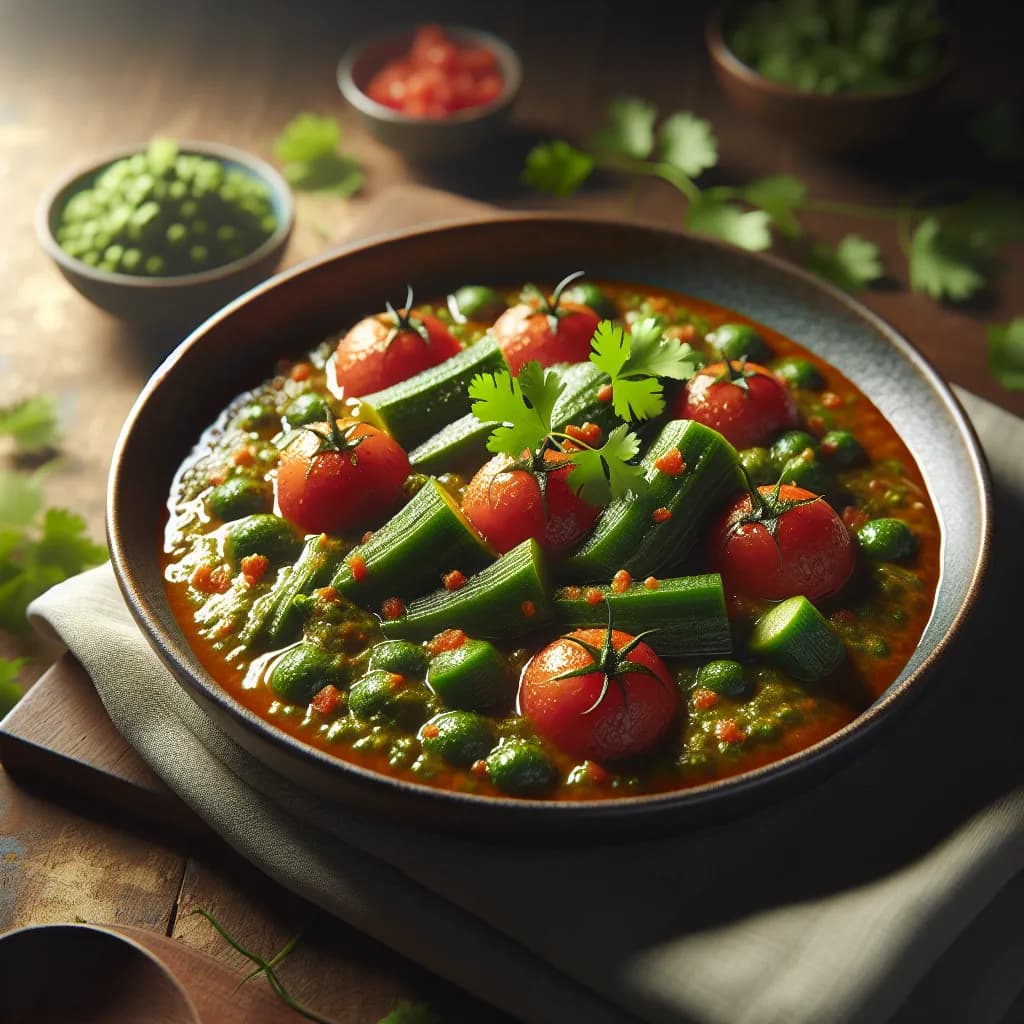 Ivy Gourd and Tomato Curry