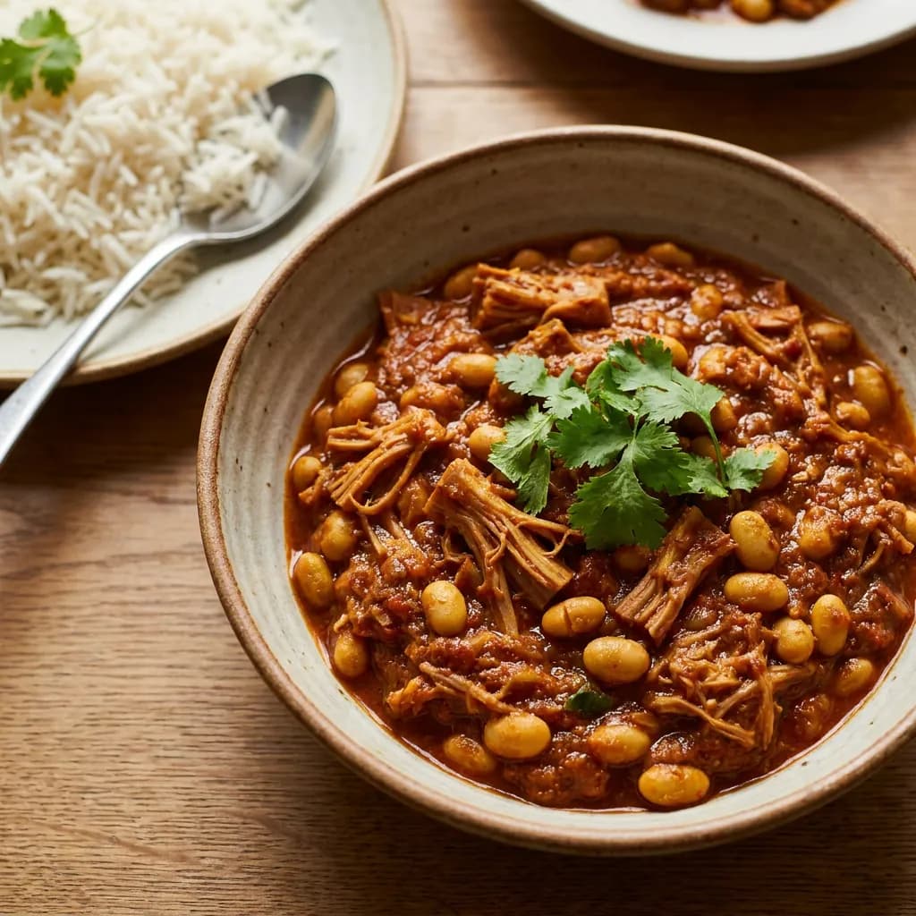 Jackfruit Soybean Tomato Masala Curry for Rice