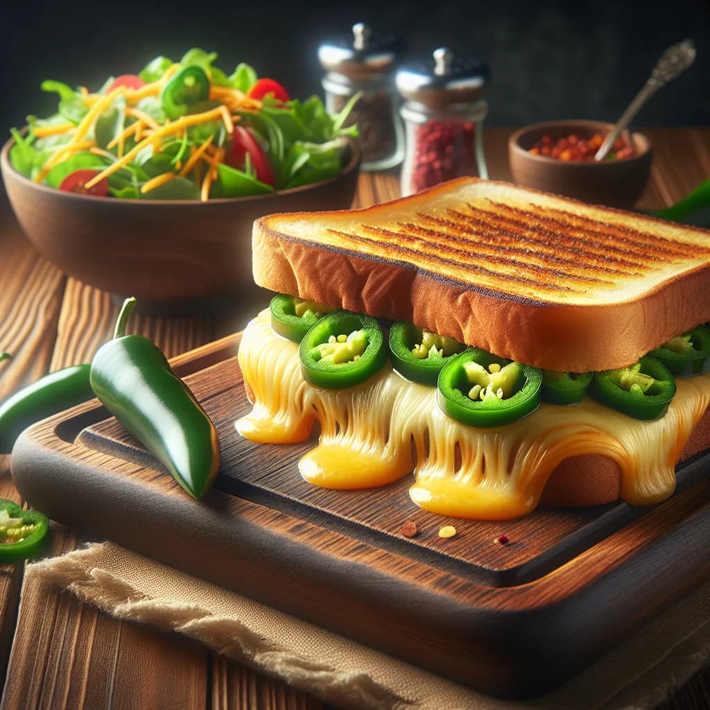 Jalapeno-Käse Sandwich