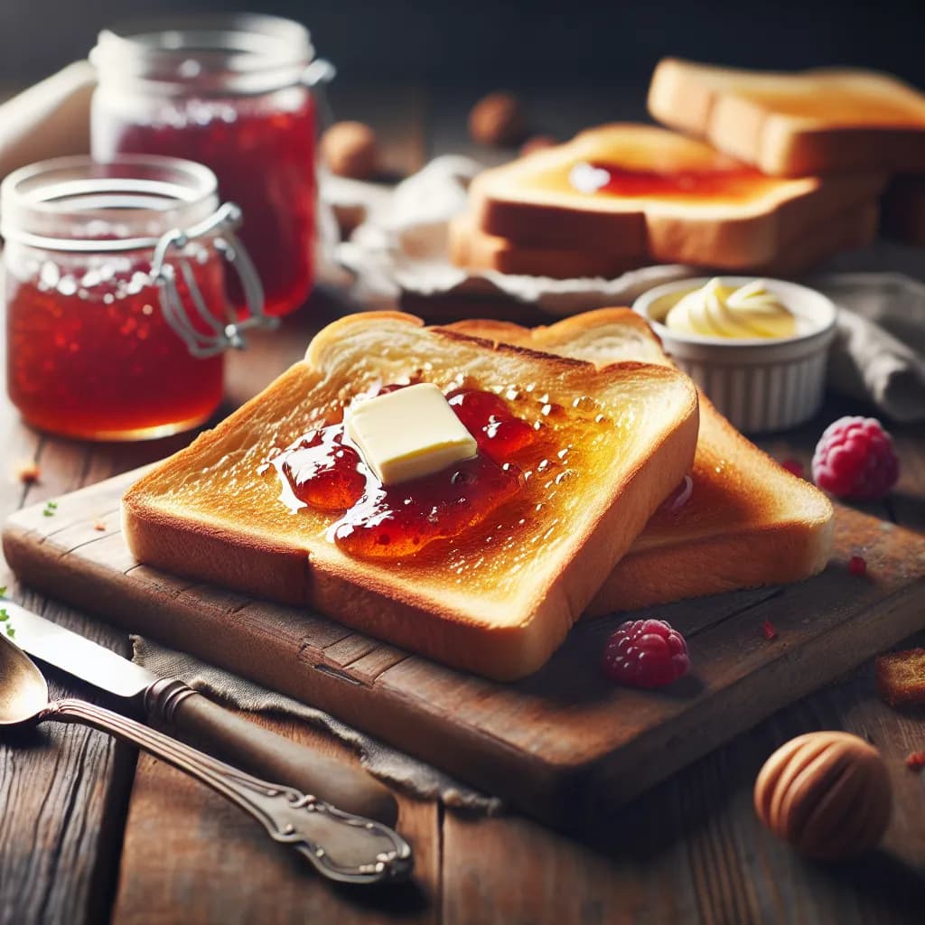 Jam and Butter Toast