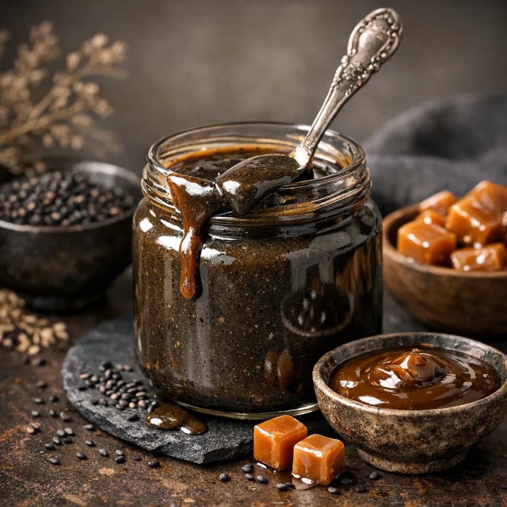 Japanese Black Sesame Caramel Sauce