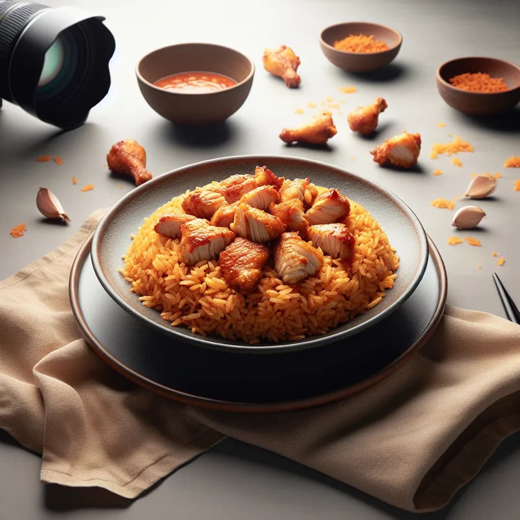 Jollof Chicken Fried Rice